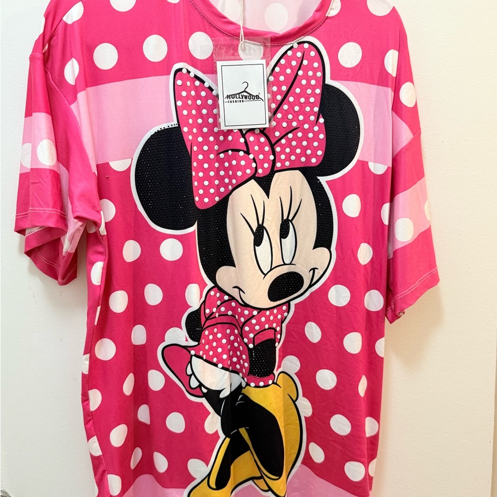 Pink Polka Dot Minnie Mouse T-Shirt